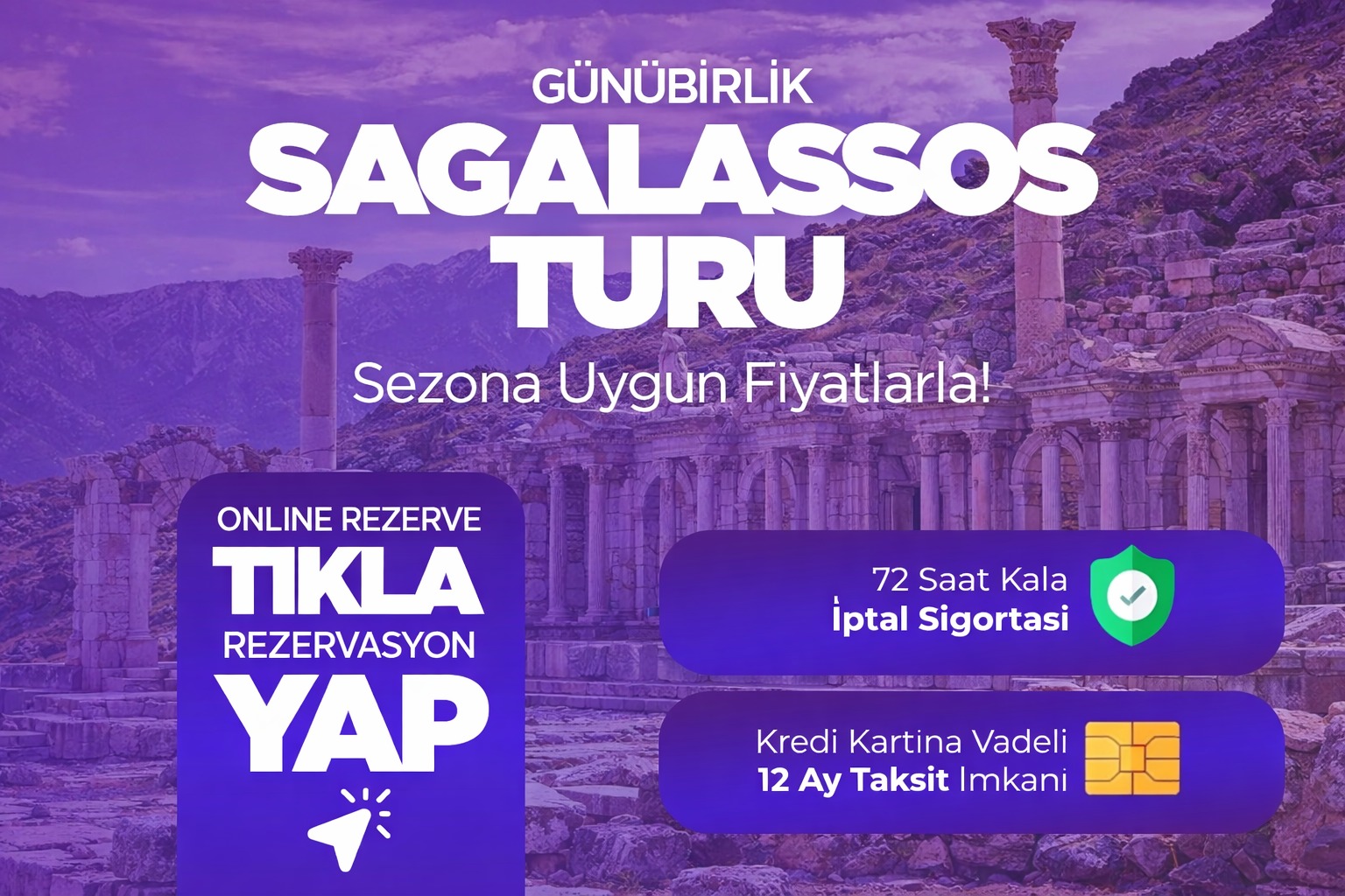 Günübirlik Sagalassos - Burdur Turu 
