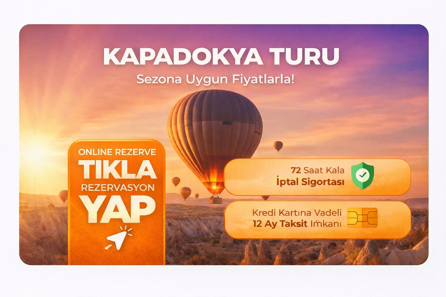 Konaklamalı Kapadokya Turu